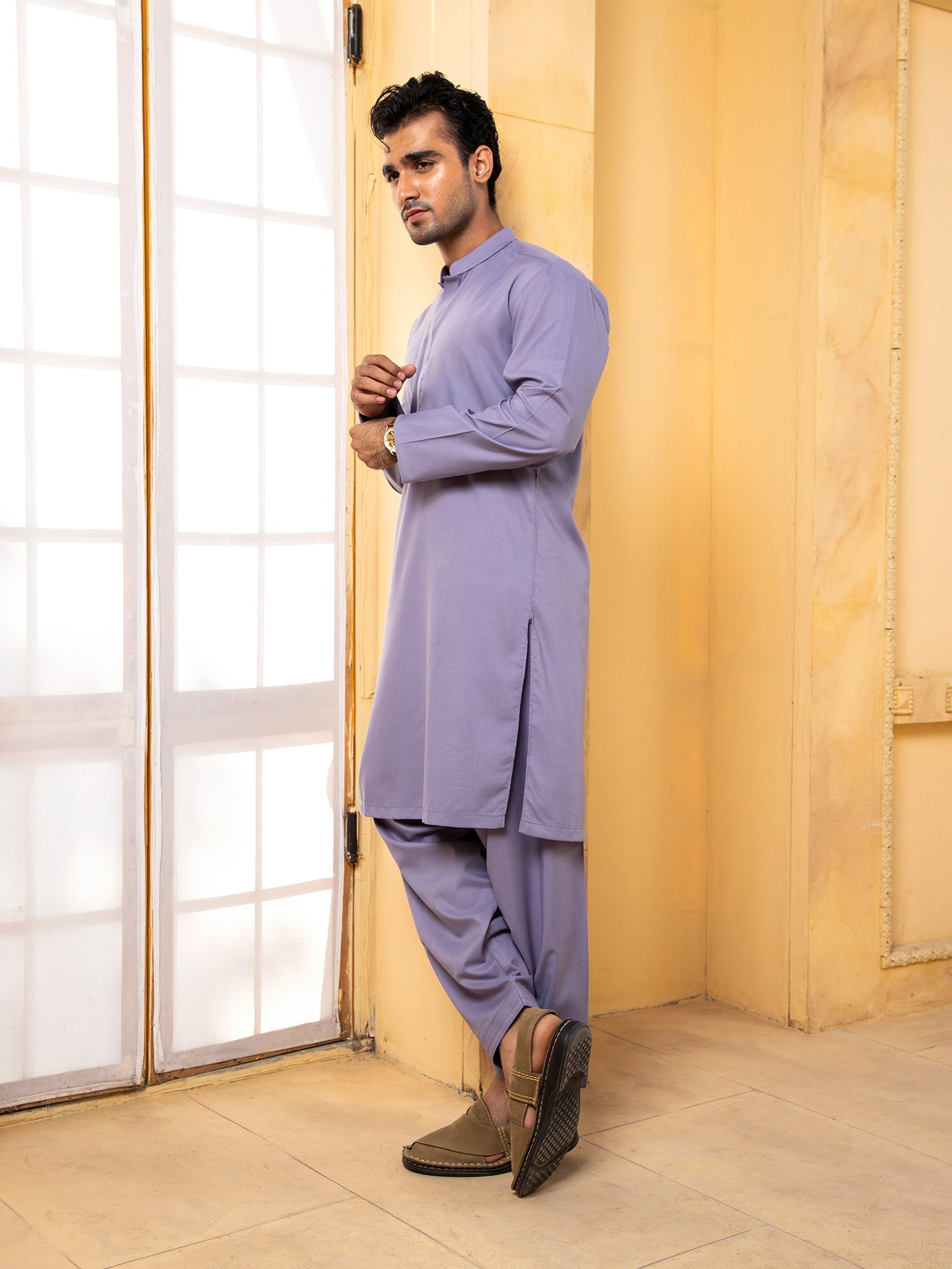 Shahjahan - Lavender Kurta Shalwar - 2 Piece