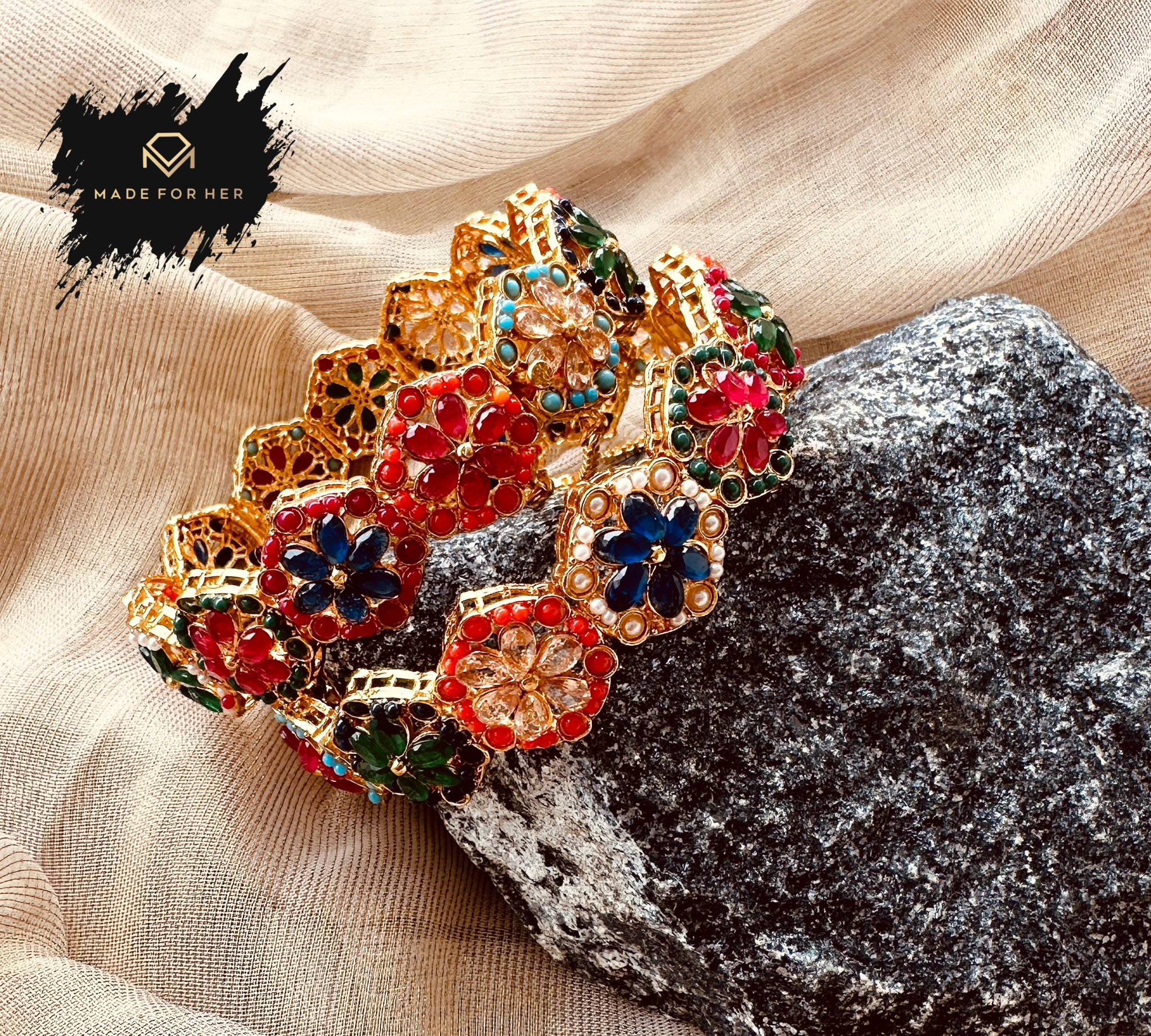 Made for Her - Rangmahal Bangles - LNS1019