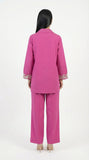Reema Ahsan - Vaya Cotton Suit For Women - Shocking Pink and Skin - 2 Piece