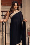 Kaanchi London - Kashish Georgette Saree For Women - Black - 2 Piece