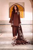 FOZIA KHALID - Raniya - silk - brown - 3 Piece