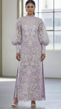 Reema Ahsan - Mahjabeen Organza Suit For Women - Lilac - 3 Piece