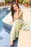Salahuddin Pasha - La Reveur Silk Suit For Women - Green - 3 Piece