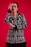 Salahuddin Pasha - Amara Silk Jacket For Women - Black - 2 Piece