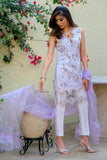 Salahuddin Pasha - Lavender Silk, Organza Suit For Women - Purple - 3 Piece