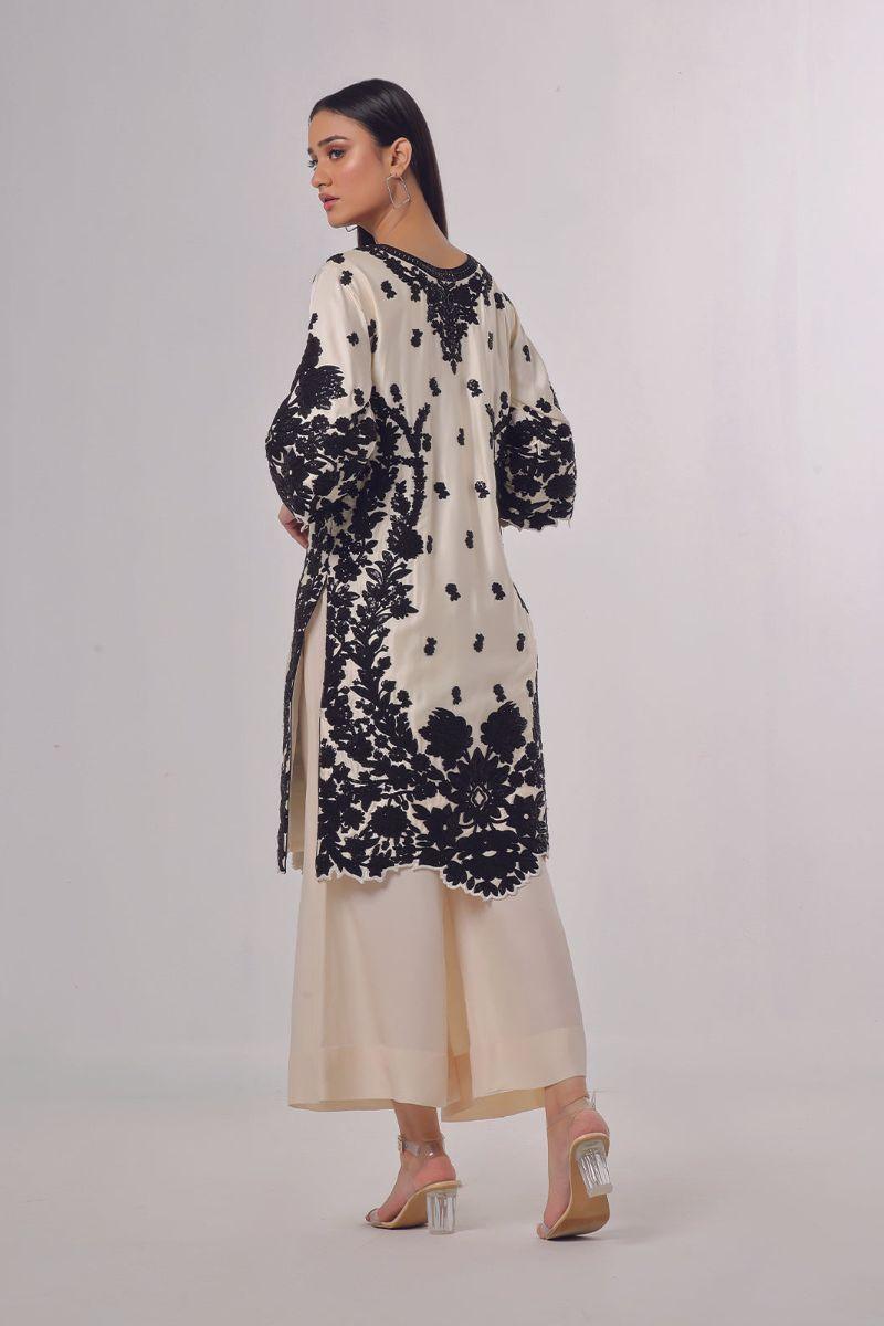 Rizwan Beyg Design - Simrene - Russian - Black & White - 1 Piece