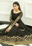 Allure by IH - SAFA - Black - Chiffon & Katan - 4 Piece
