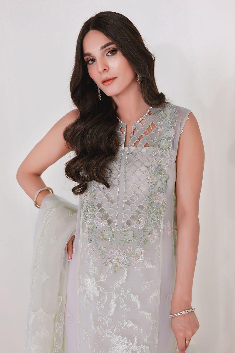 Reema Ahsan - GEET - Organza - Skin - 3 Piece