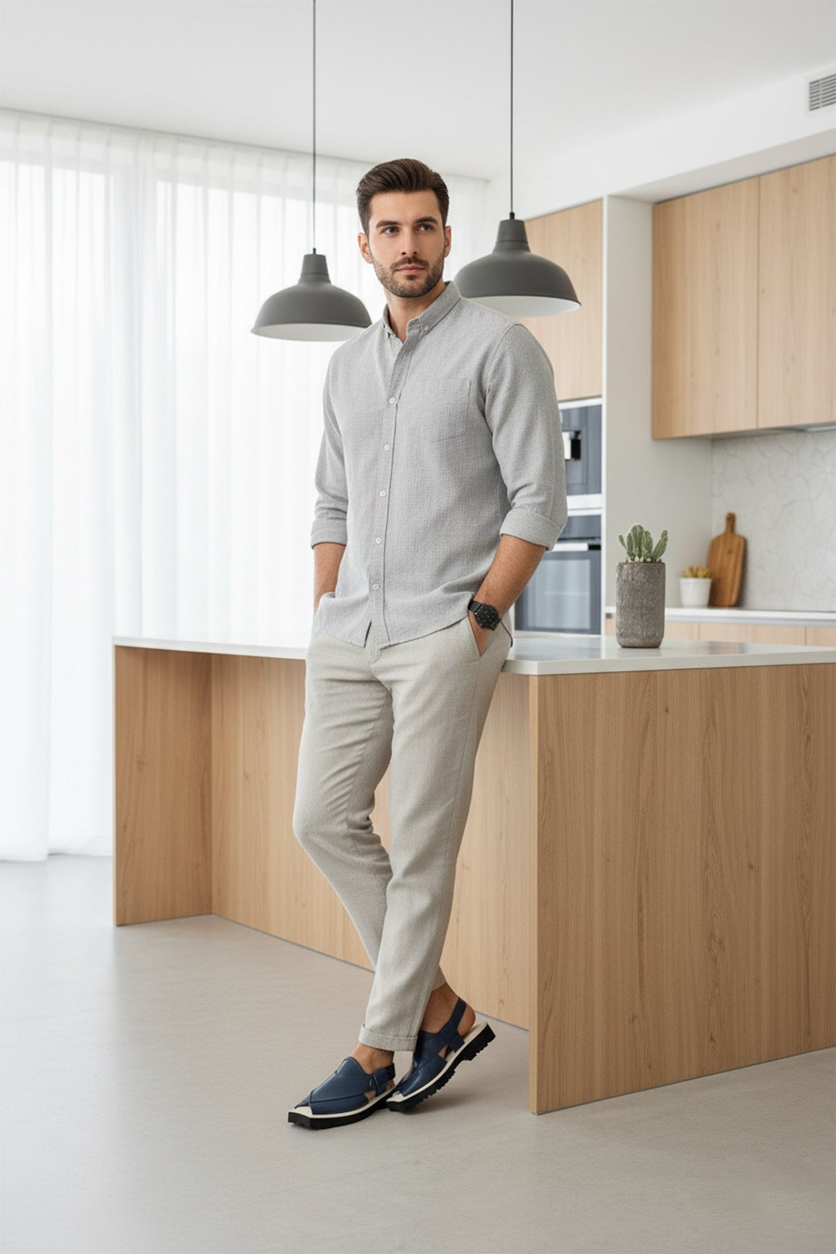 Navado - Kaptaan Chappal Blue For Men