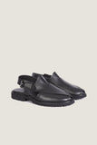 Navado - Brogue Peshawari Black Sandals For Men