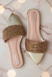 Milli Shoes - Fancy Slides For Women - Golden - Studio by TCS