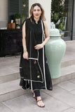Insia Sohail - Kohl - Black - 3 Piece - Cotton net - Studio by TCS