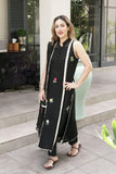 Insia Sohail - Kohl - Black - 3 Piece - Cotton net - Studio by TCS