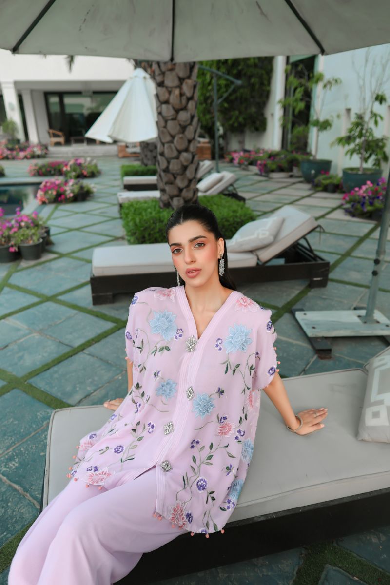 Reema Ahsan - Abeer - Georgette - Light Pink - 2 Piece