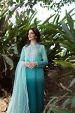 Natasha Kamal - Gorgette Chiffon Alana Suit For Women - Shaded Aqua - 3 Piece