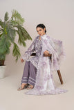 Laleen - Amaira Cotton Silk Suit For Women - Purple - 3 Piece