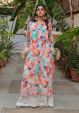 Huma Adnan - Arouba - Kaftan - Creme - Cotton Chikankari - 2 Piece