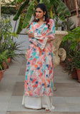 Huma Adnan - Arouba - Kaftan - Creme - Cotton Chikankari - 2 Piece