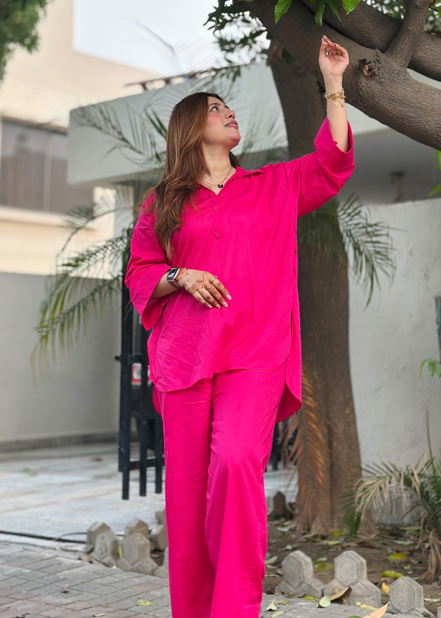 Modest - Limelight - Cotton - Pink - 2 Piece