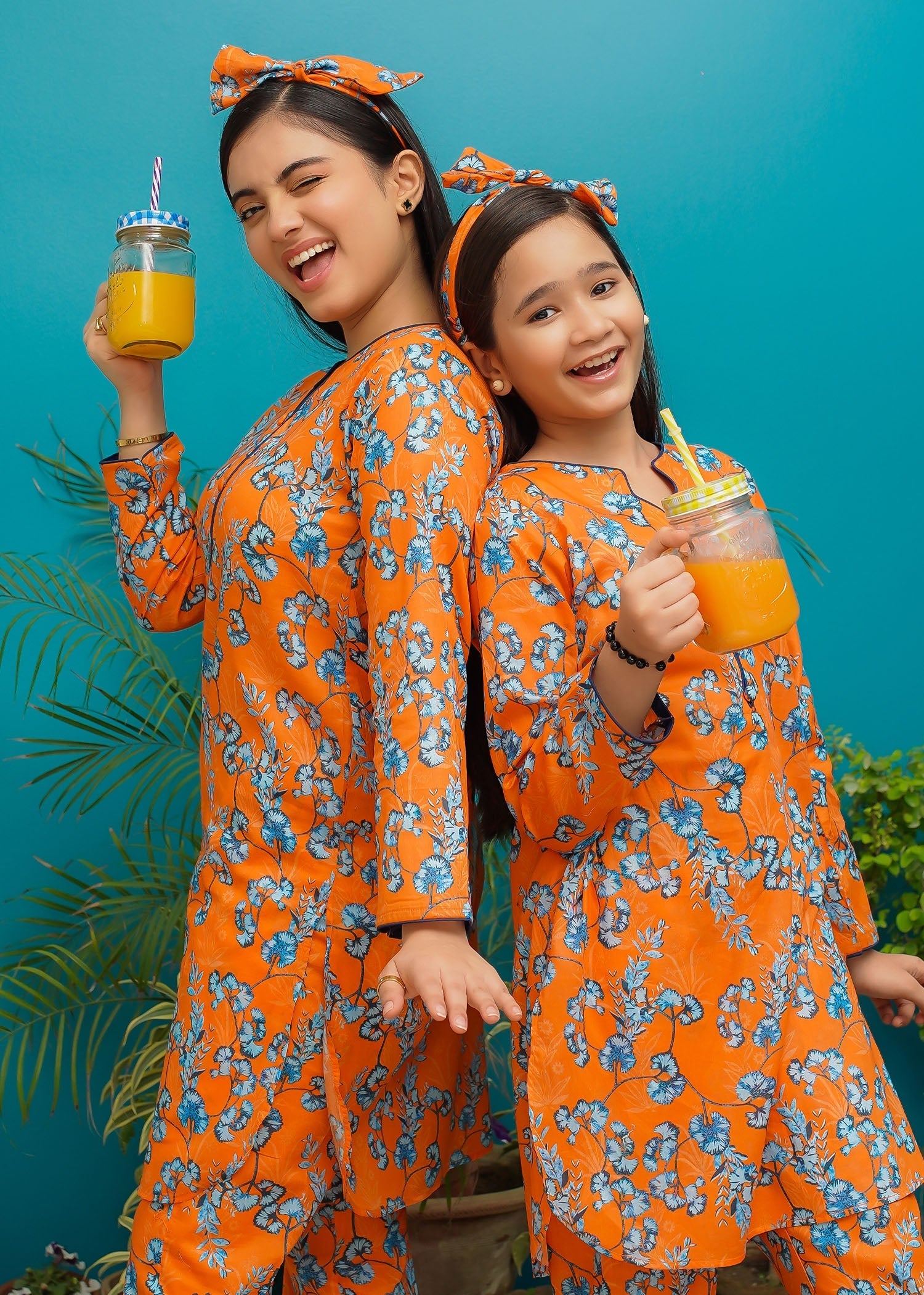Modest - Sundown - Orange - Lawn - 2 Piece