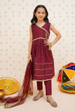 Modest - Girls 3 Piece Maroon Outfit  | 9470