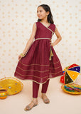 Modest - Girls 3 Piece Maroon Outfit  | 9470