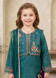 Modest Cotton Lawn Embroidered Gharara Green 3 Piece