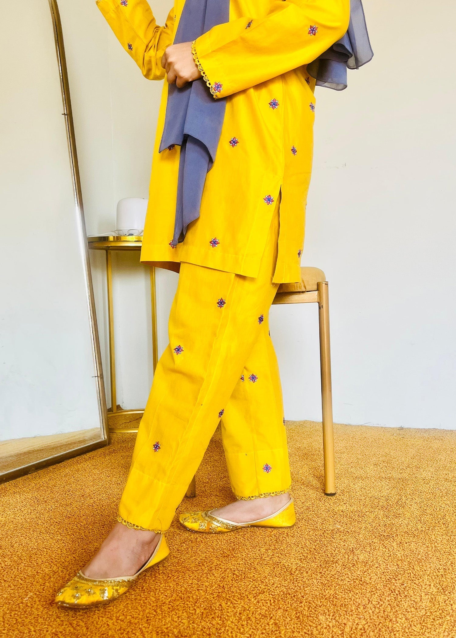 Modest - Aashi - Cotton - Yellow - 2 Piece