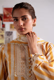 Cross Stitch - Ochre Bliss - Khaddar Printed Suit - 3 Piece - Unstitch