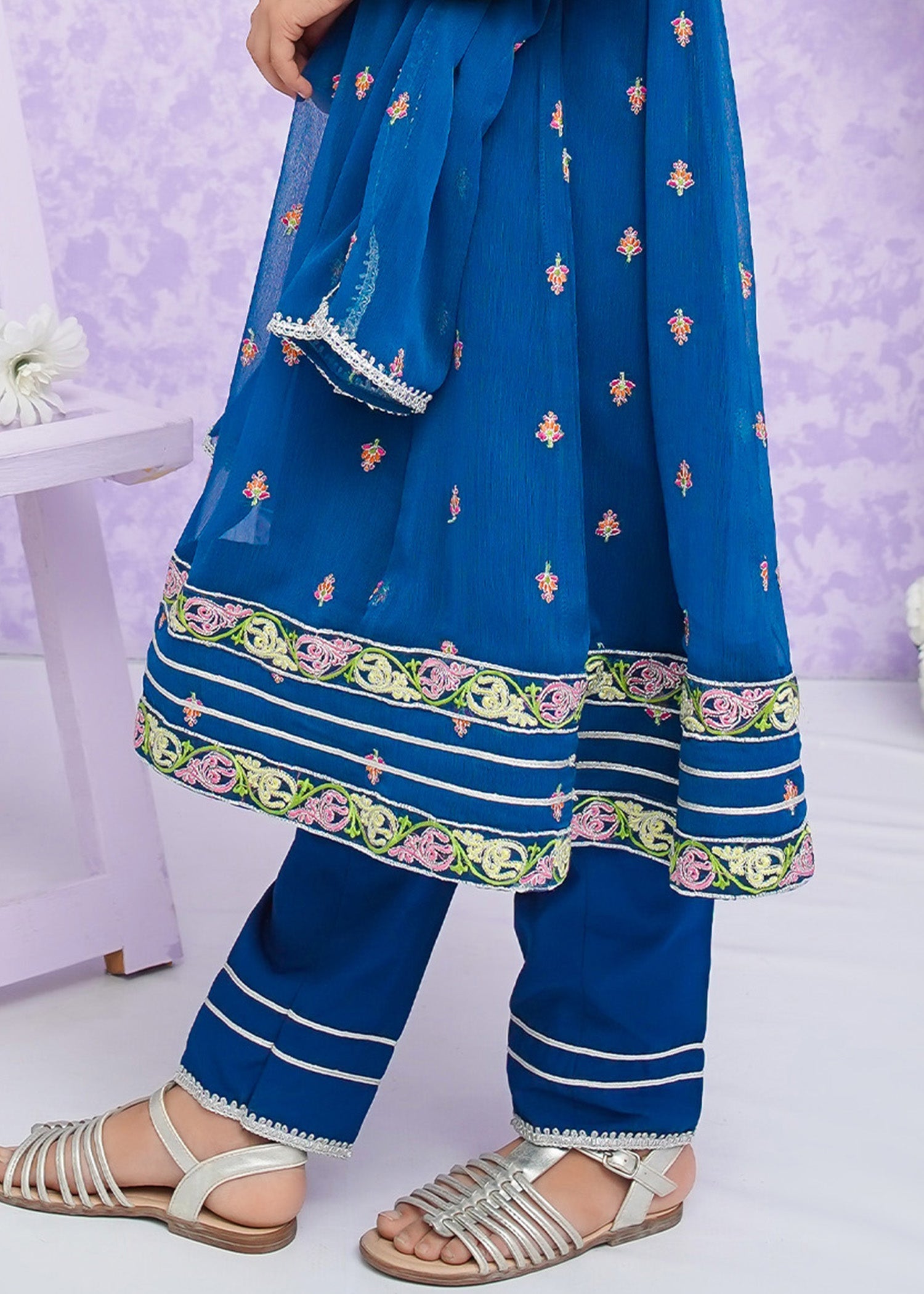 Modest - Zooni - Crinkle - Blue - 3 Piece