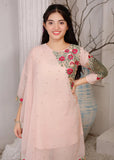 Modest - Pearl Cape Shirt - Peach - Chiffon - 3 Piece