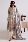 Cross Stitch - Iznik Bloom - Linen Printed Suit - 3 Piece - Unstitch