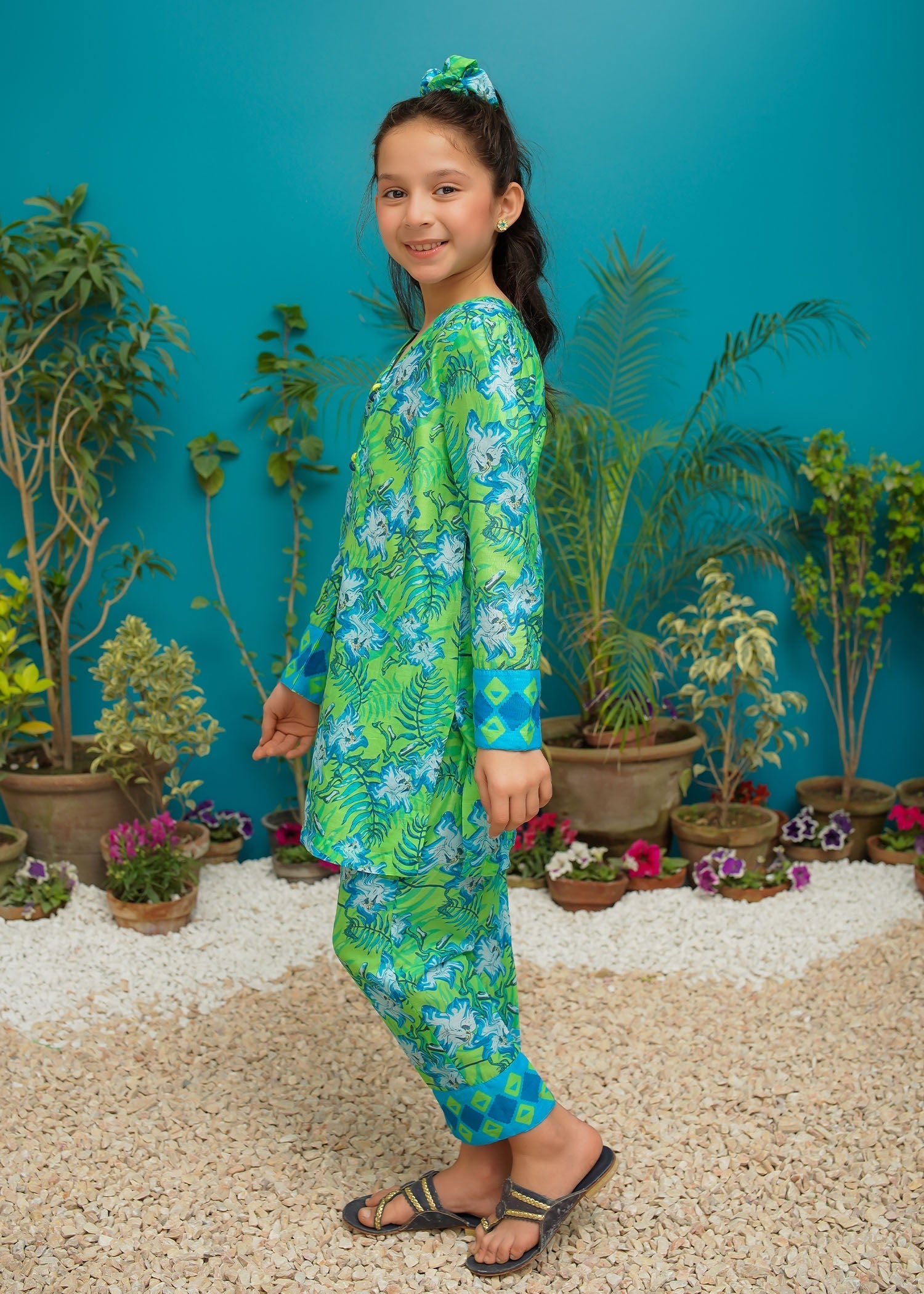 Modest - Tropical Bliss - Green - Lawn - 2 Piece
