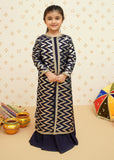 Modest - Organza Blue Set | 8985 - Organza - Navy Blue - 4 Piece