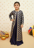 Modest - Organza Blue Set | 8985 - Organza - Navy Blue - 4 Piece