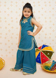 Modest - Toddlers Blue Cotton Lawn Set | 9510