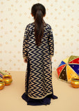 Modest - Organza Blue Set | 8985 - Organza - Navy Blue - 4 Piece