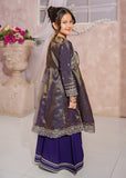 Modest - Maysuri Embroidered Gharara For Girl - 3 Piece
