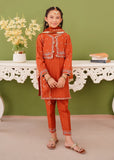 Modest - Khaddar Embroidered Suit For Girl - Brown - 3 Piece