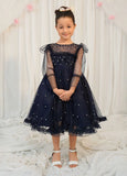 Modest - Net Pearl Frock For Girl - Pearl - 1 Piece