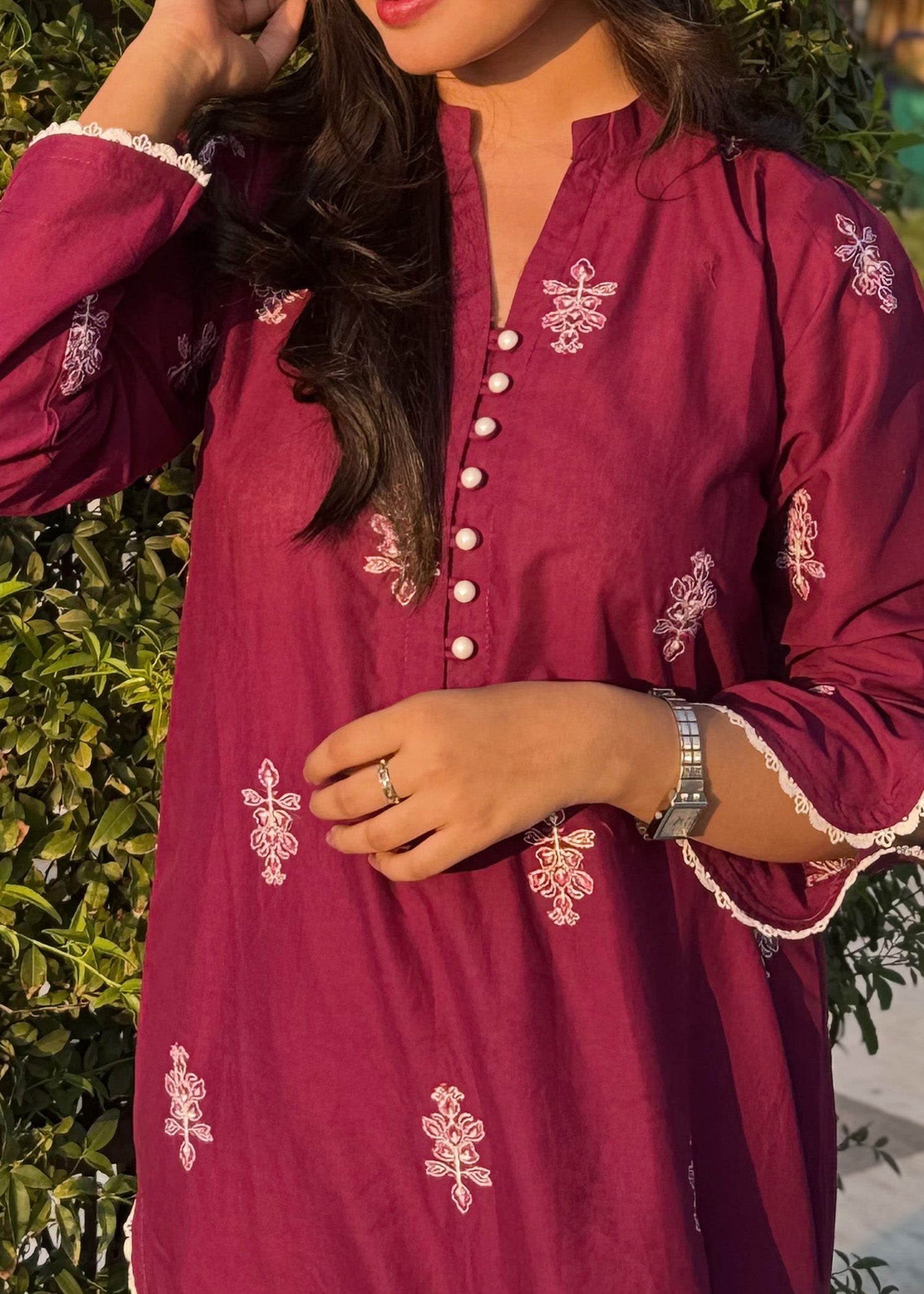 Modest - Myra - Cotton - Purple - 2 Piece