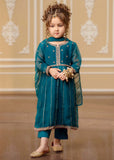 Modest - Chiffon Embroidered Suit For Girl - Green - 3 Piece