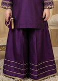 Modest - Viscose Embroidered Suit For Girl - Purple - 3 Piece