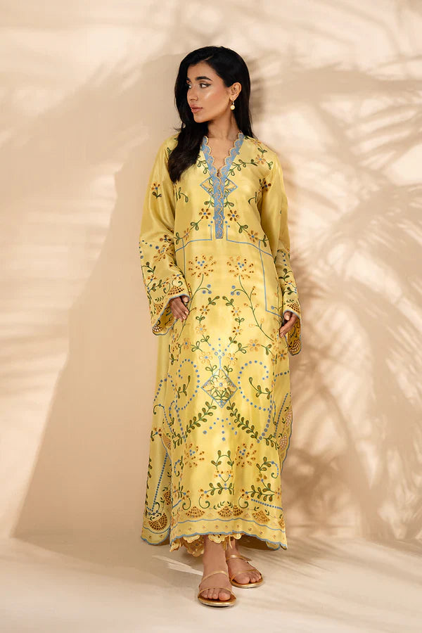 Sania Maskatiya - Aurea - RawSilk / RawSilk - Lemon Yellow - 2 Piece