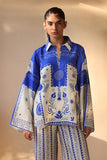 Sania Maskatiya - Aveli - Raw Silk - Cobalt Blue - 2 Piece