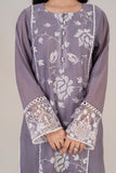 Laleen - Ayla Cotton Silk Suit For Women - Purple - 3 Piece
