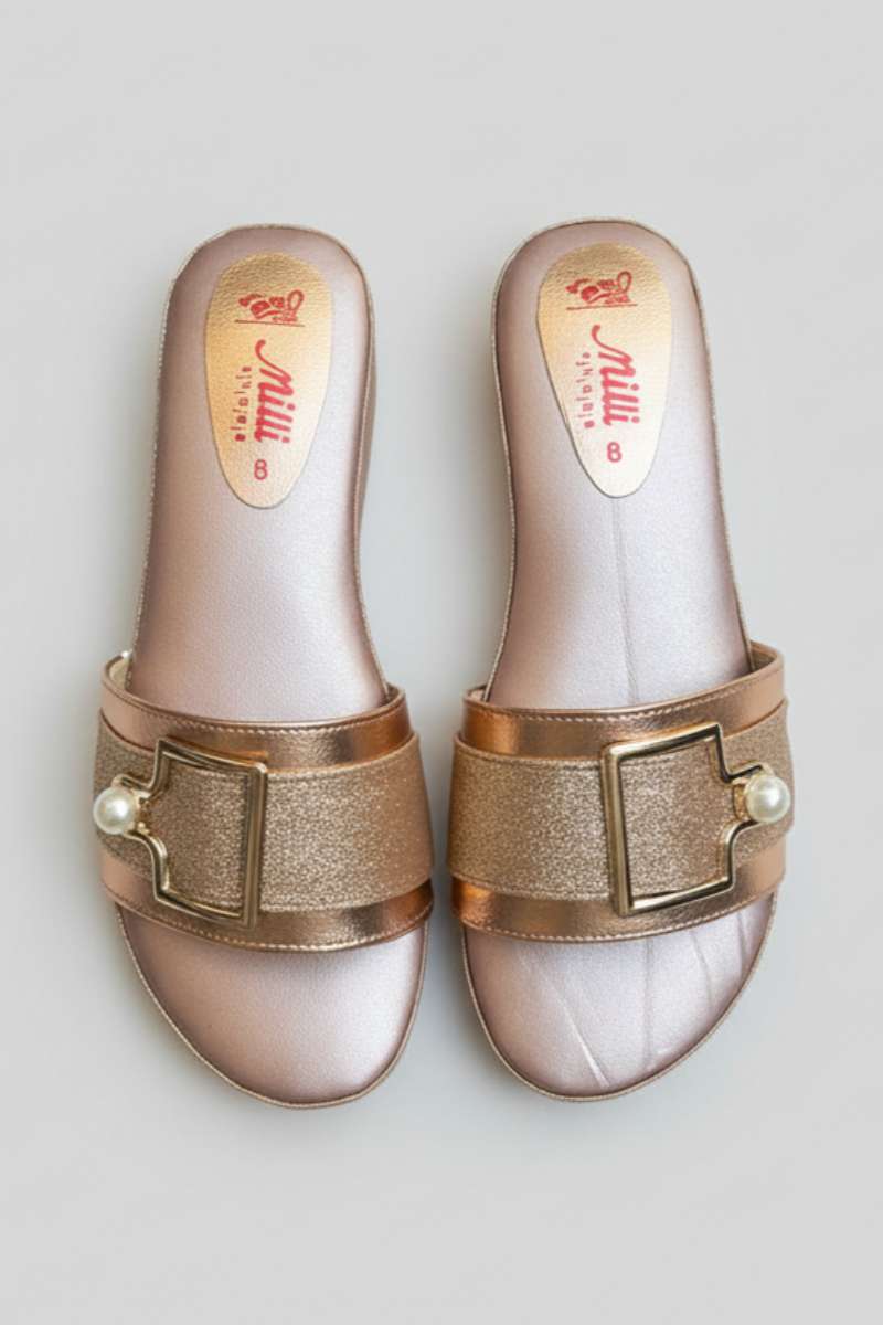 Milli Shoes - Platform Heels For Women - Golden - Studio by TCS
