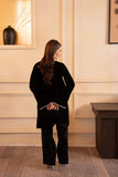 Fozia Khalid - Noir Gleam - Black - Premium Velvet - 2 Piece