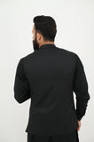 AlifYay Black Kurta Shalwar & Waistcoat - AY-018 - Blended - 3 Piece