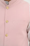 AlifYay  White Kurta Shalwar & Pastle pink Waistcoat - AY-032 - Blended - 3 Piece